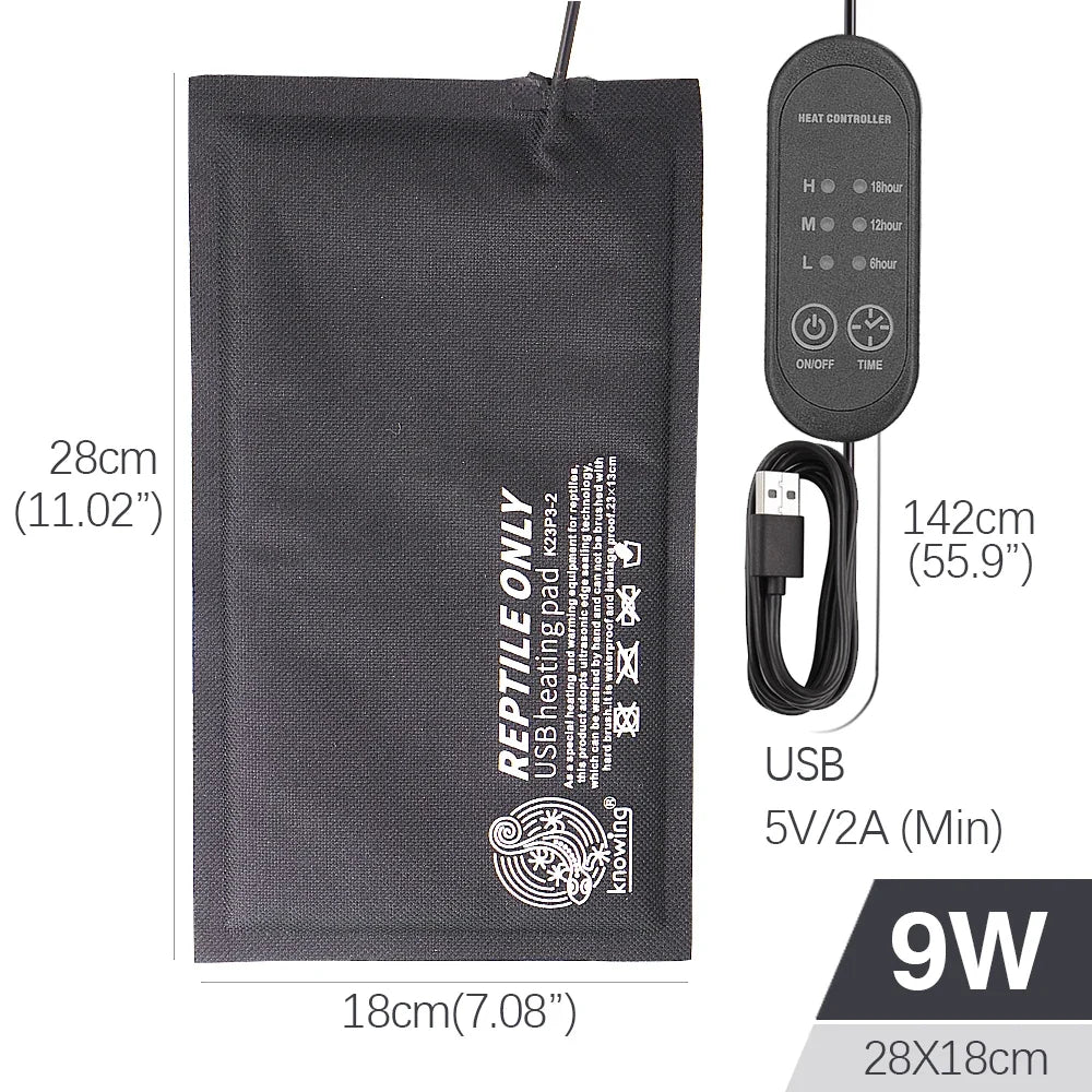 10x20cm 13x23cm 18x28cm USB Heating Pad – Reptile Beds & Mats