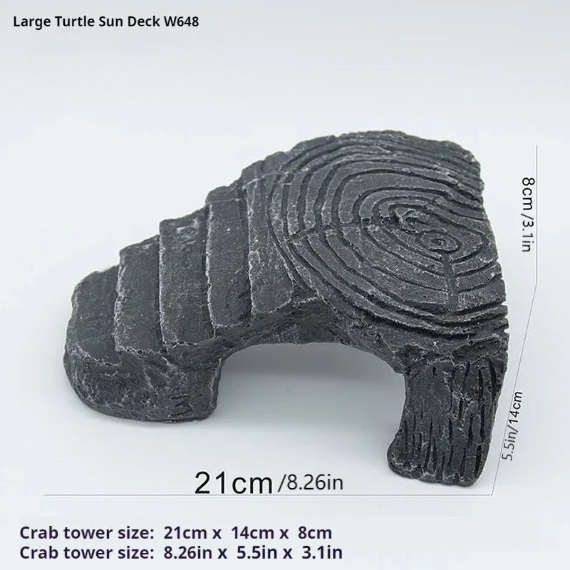 Turtle Platform Rectangular Aquarium Fish - ProPawPet.com