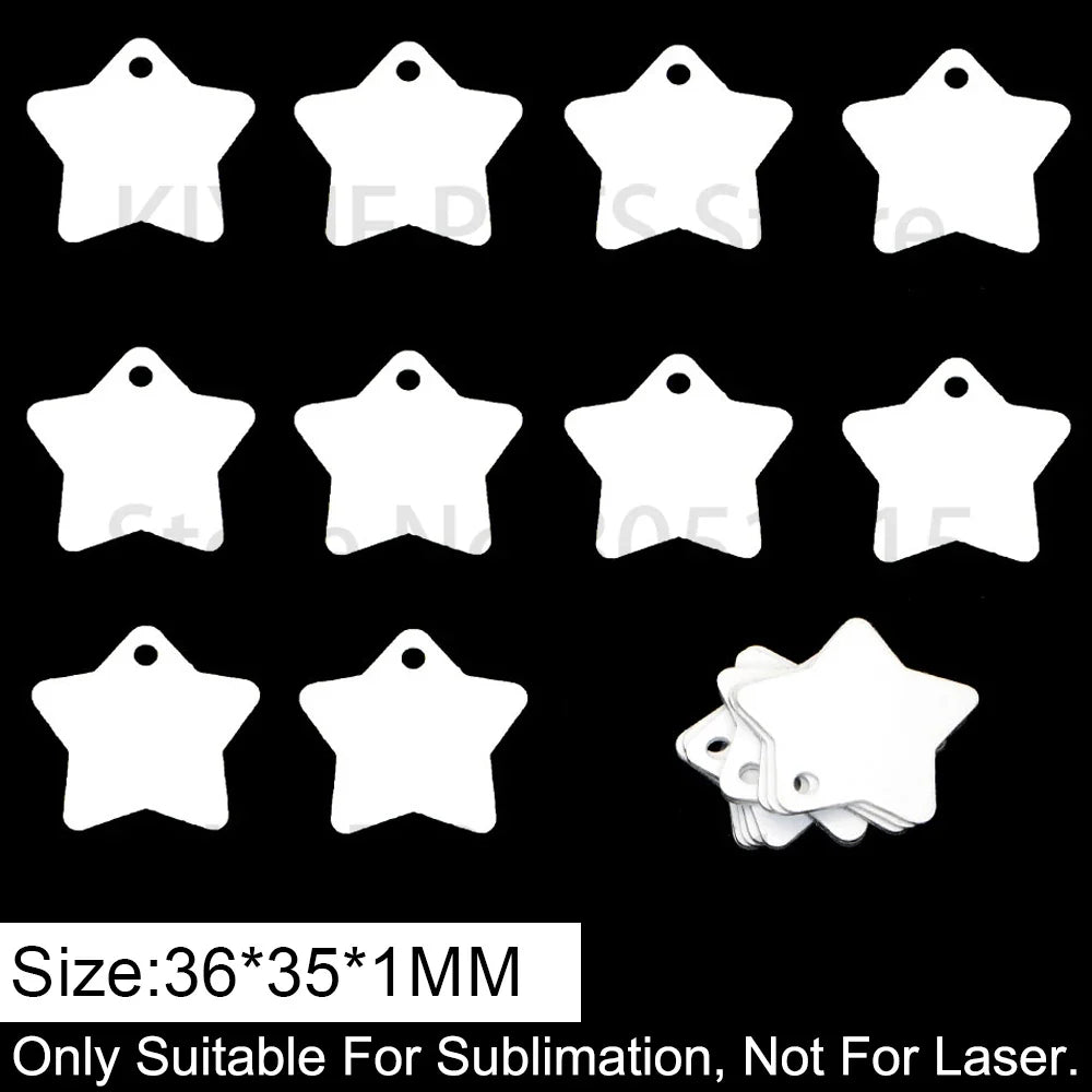 Customize Sublimation Dog Tag Pet Aluminum ID Cat Accessories – 12 Colors