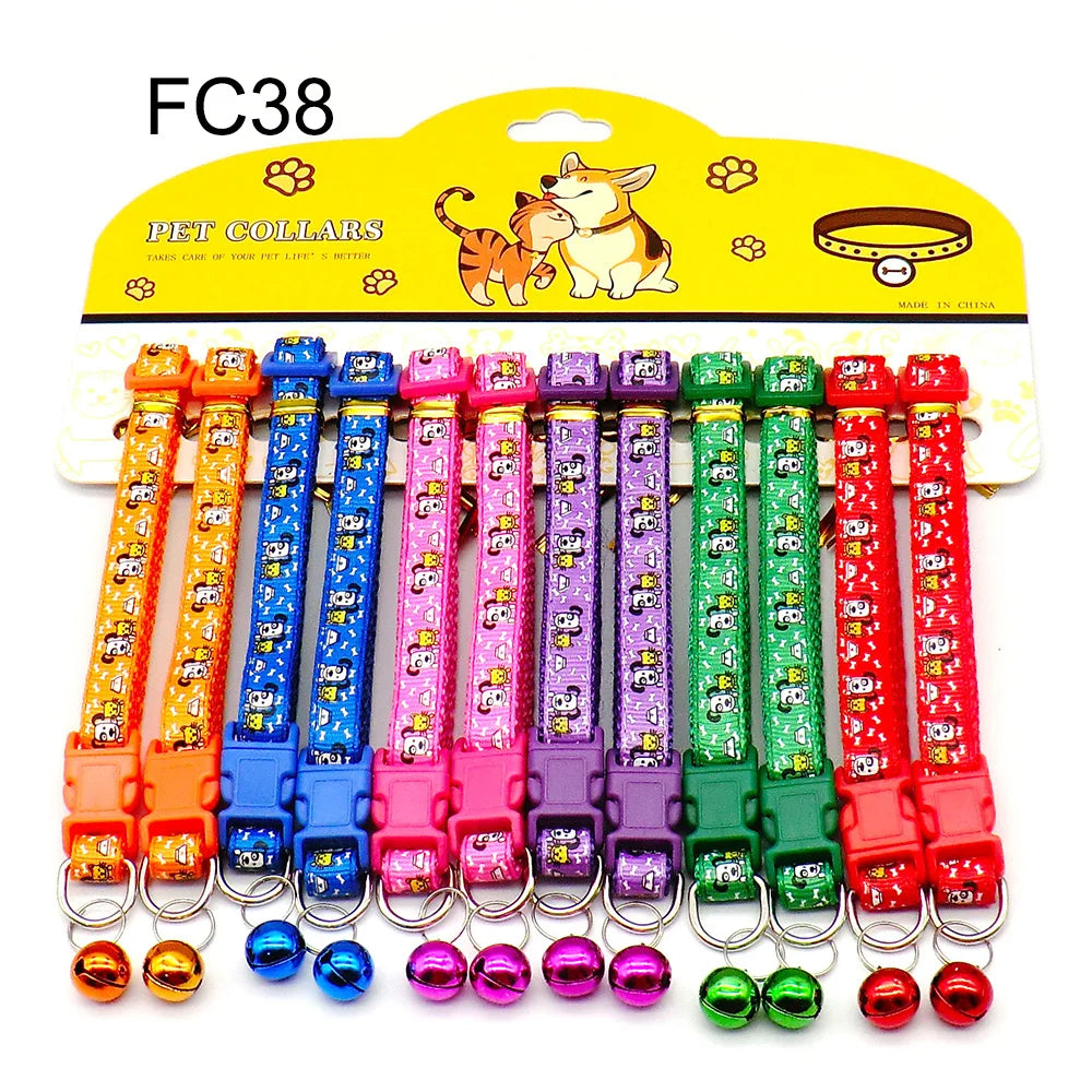 12PCS Cat & Dog Fashion Outdoor Collar with - ProPawPet.com