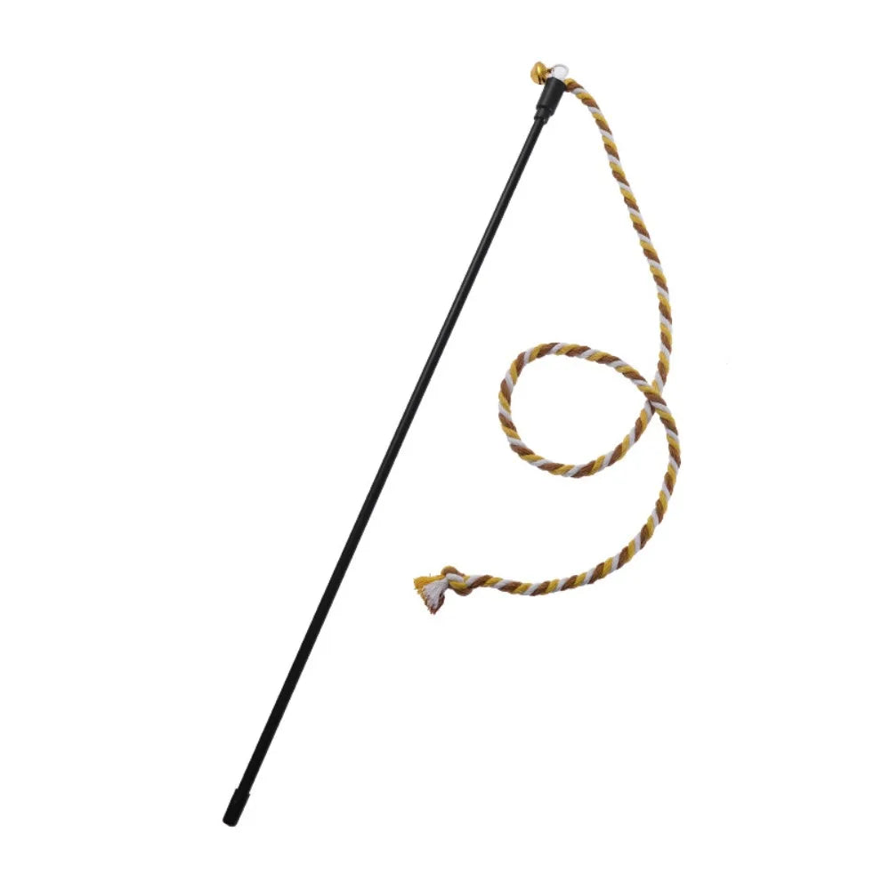 Multi-functional with Bell Cat Wand Cotton Rope, Interactive