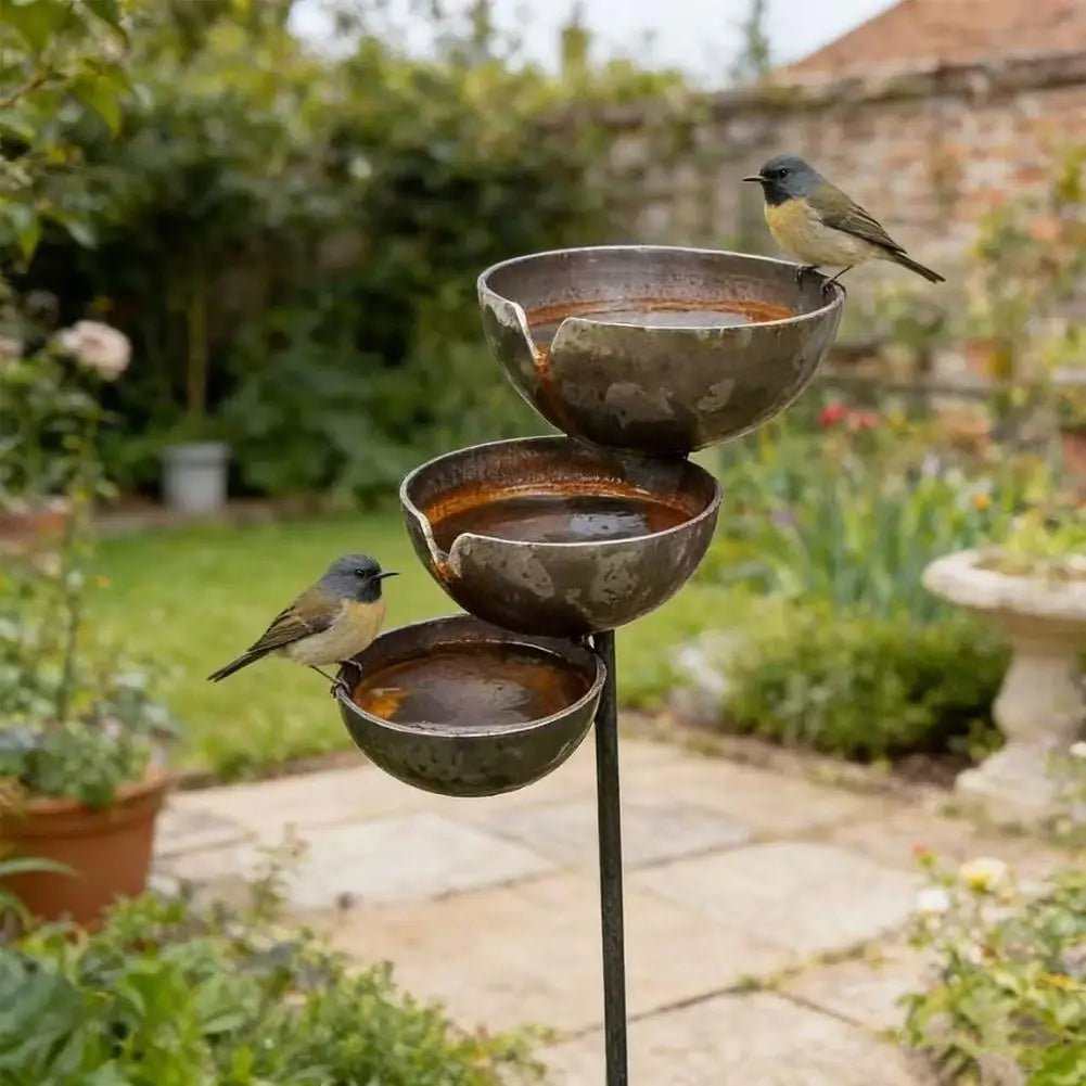 3-Layer Bird Water Bowl Effective Rainwater - ProPawPet.com