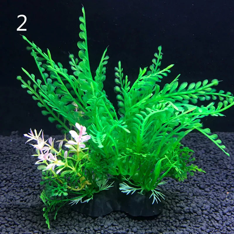 12 Kinds Artificial Aquarium Decor Plants – 12 Colors