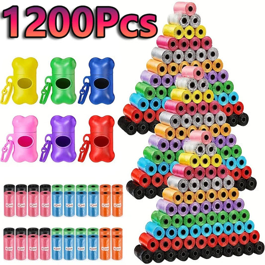 1200pcs Random Color Cartoon Paw Graphic Dog - ProPawPet.com