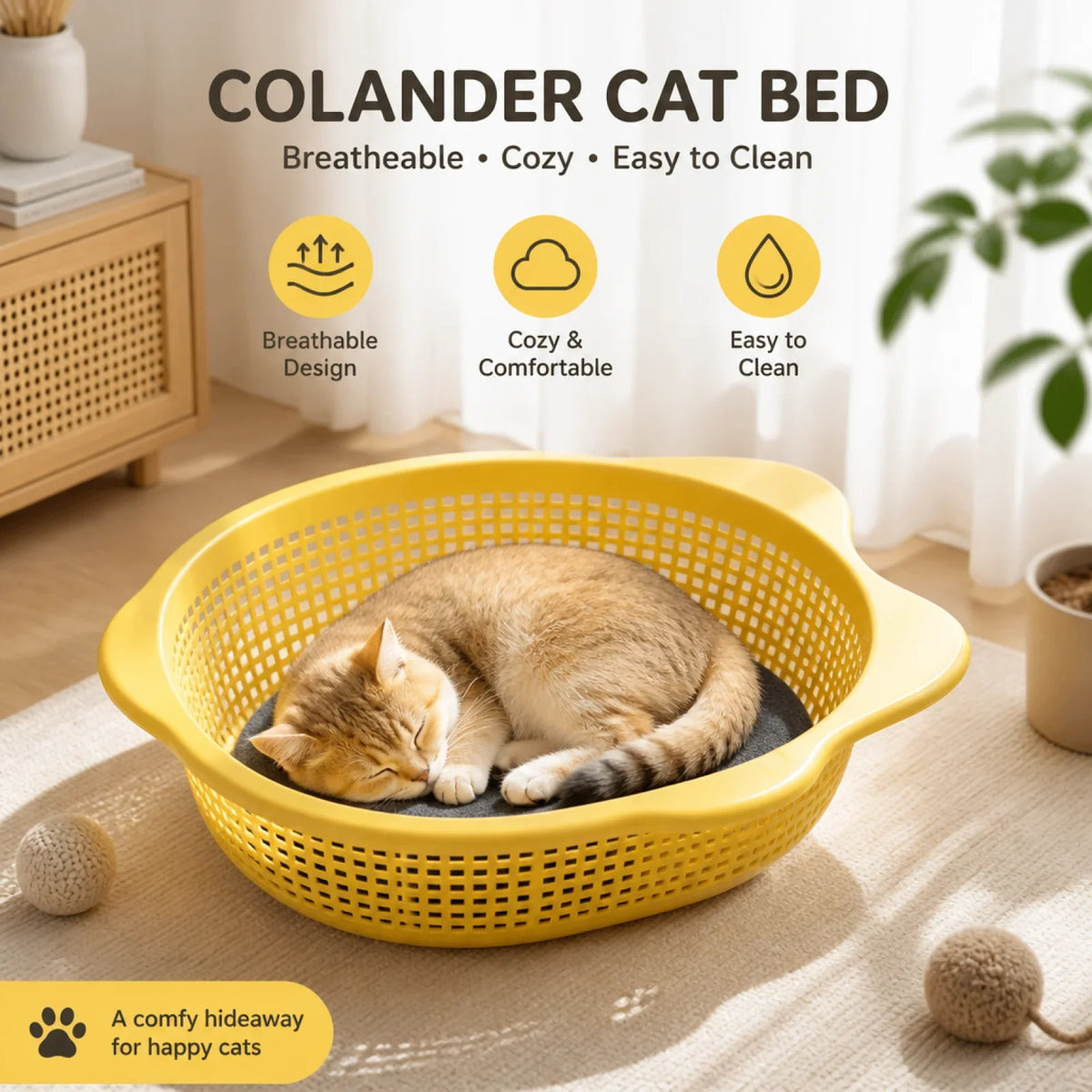 Pet Cat Bed Breathable Thickened Cat Basket - ProPawPet.com