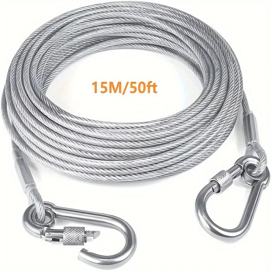 Heavy-Duty Reflective Dog Tie-Out Cable, 250 - ProPawPet.com