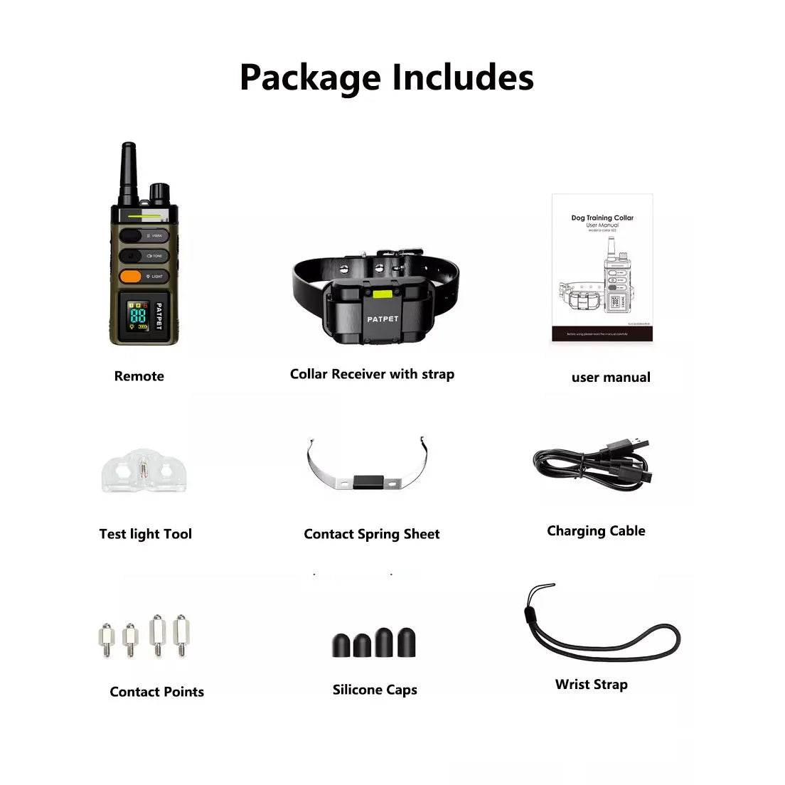 Waterproof Janpet Dog Training Collar with Remote Control 1600meters