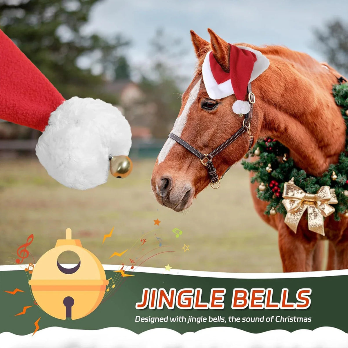 Horse Christmas Hat, Party Hat Holiday Cap - ProPawPet.com