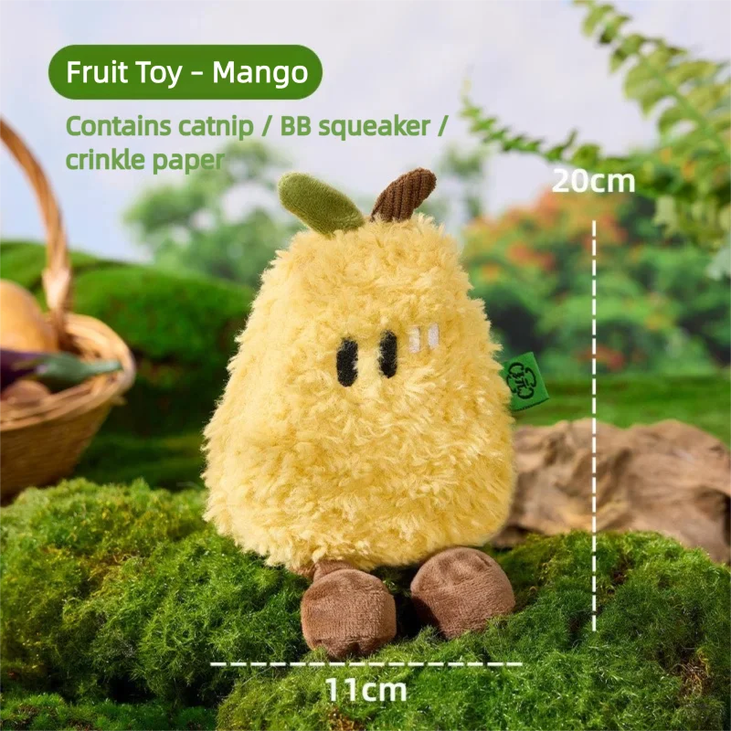 Catnip Fruit Plush Plaything, Interactive