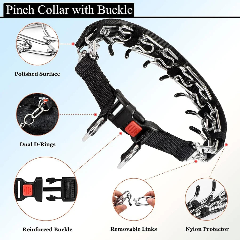 Choke Collar for Dogs, Reflective Covered - ProPawPet.com