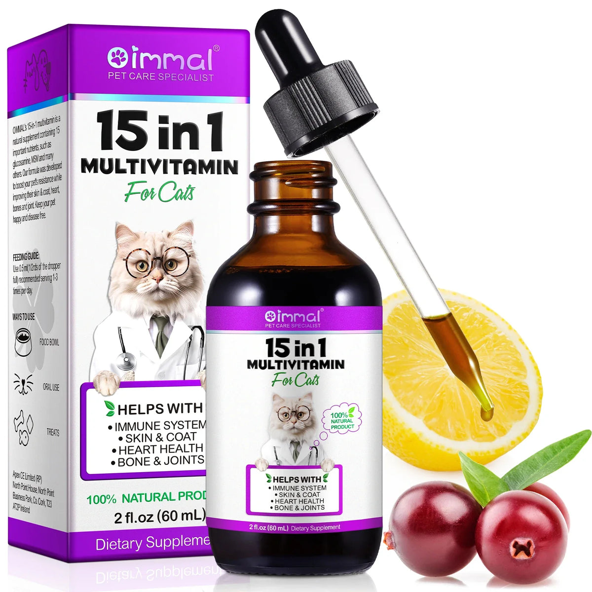 15-in-1 Cat Vitamins and Supplements Liquid - ProPawPet.com