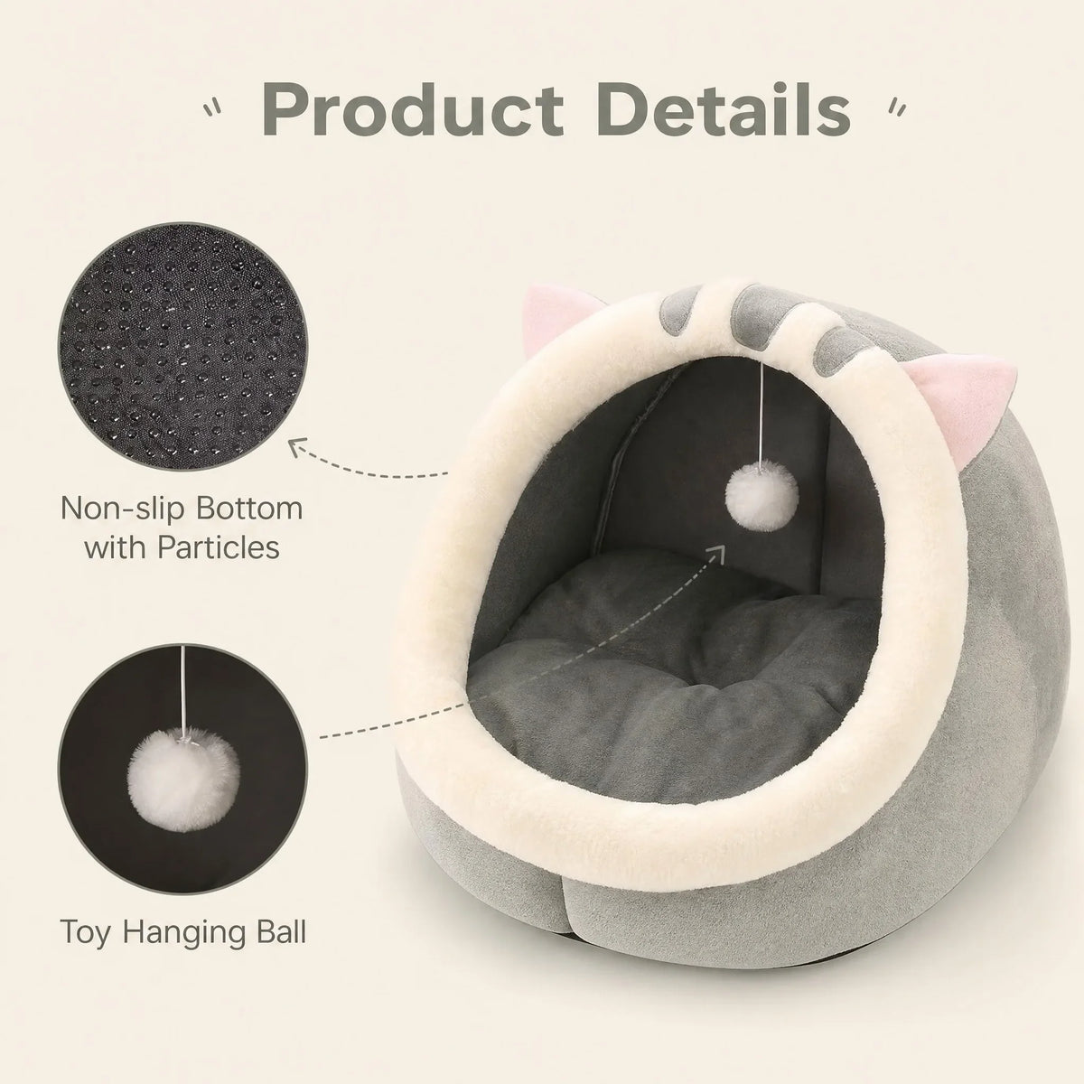 Cute And Soft Cat House Super Cat Bed Warm - ProPawPet.com