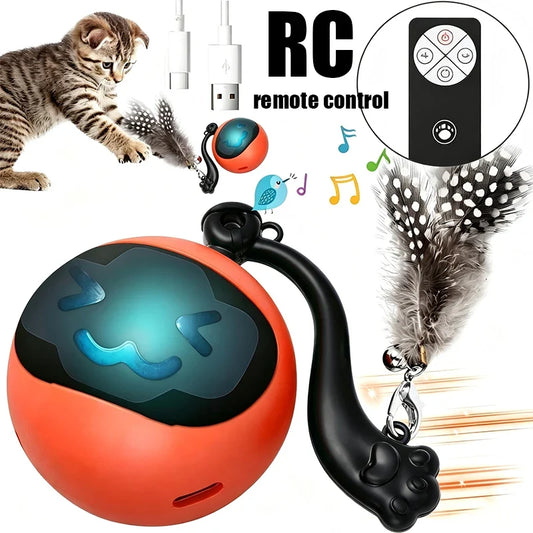 RC Electric Self-Exciting Cat Ball Toy - ProPawPet.com