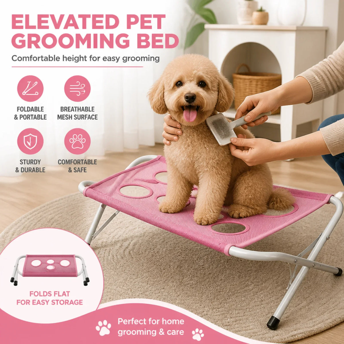 Foldable Bath Stand Quick-Dry Mesh Bath - ProPawPet.com