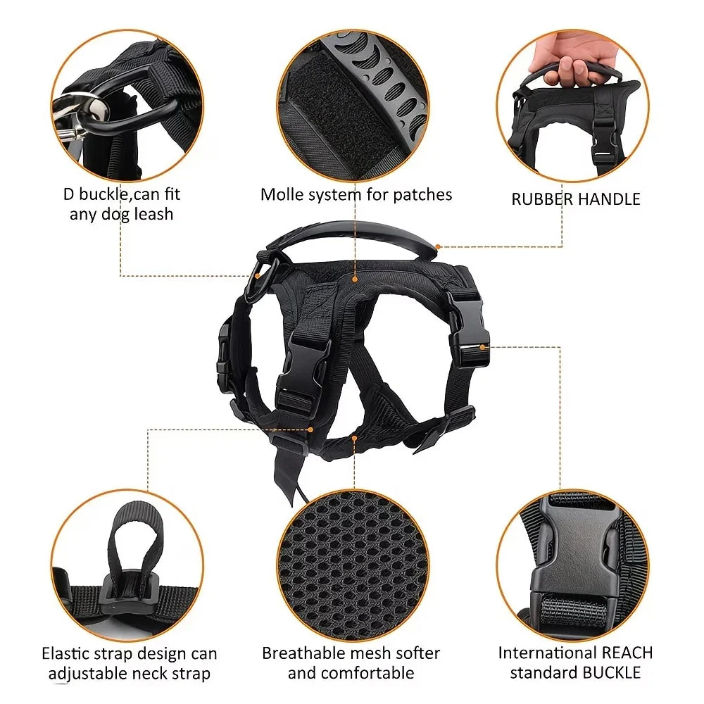 Tactical Cat Harness Escape Proof Adjustable - ProPawPet.com