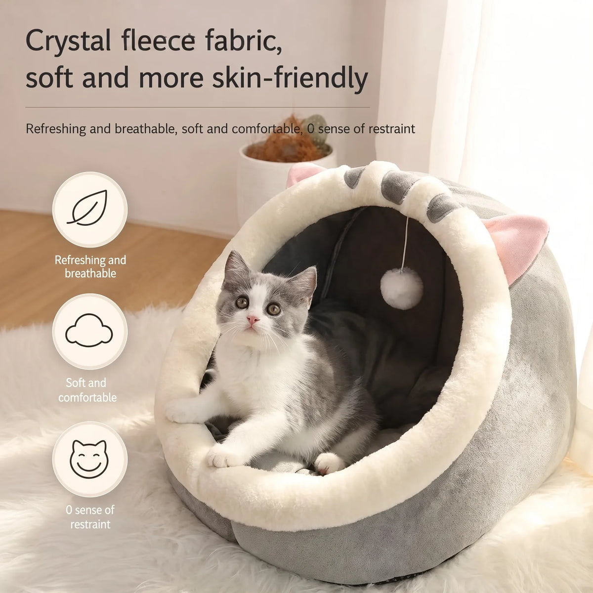 Cute And Soft Cat House Super Cat Bed Warm - ProPawPet.com