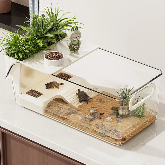 Turtle Tank with Basking Ramp Reptile - ProPawPet.com