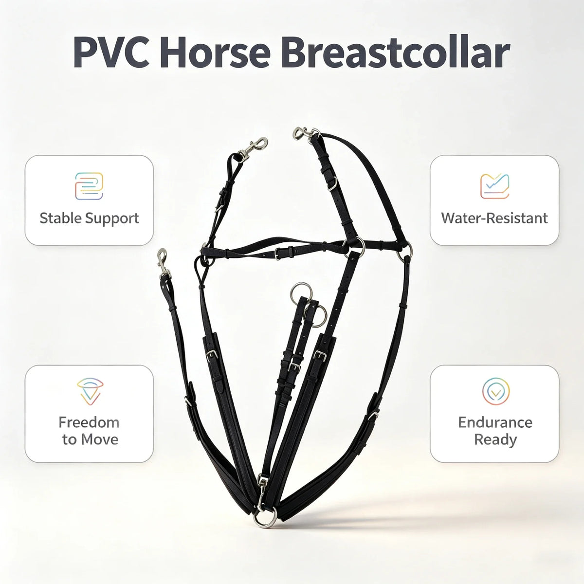 Water-resistant Pvc Martingale Strap Horse - ProPawPet.com