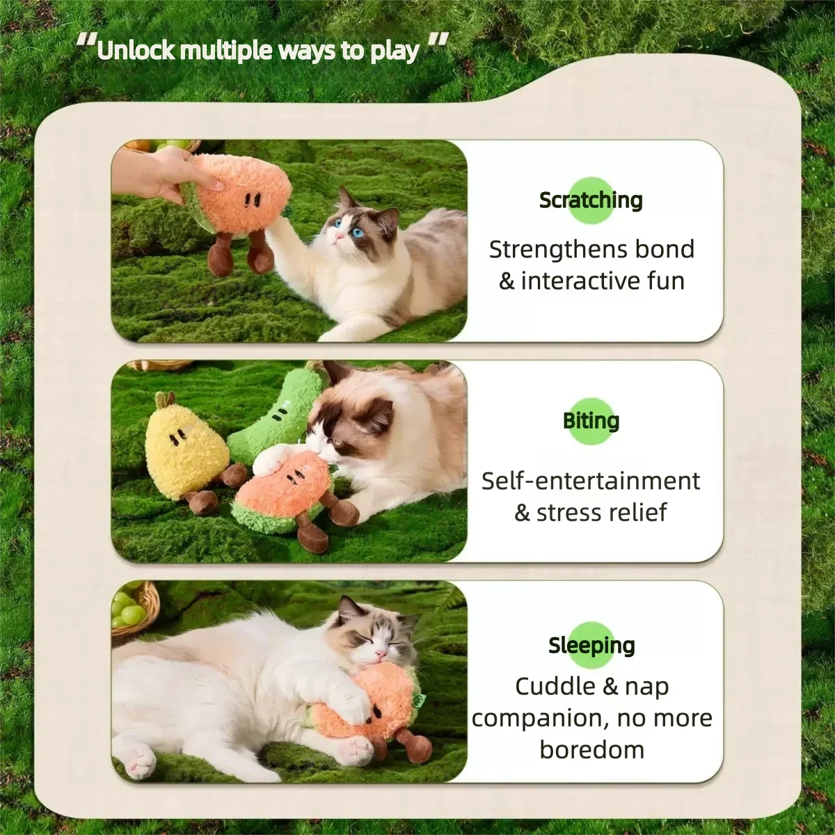 Catnip Fruit Plush Toy for Cats – - ProPawPet.com