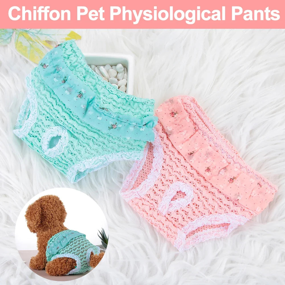 Chiffon Pet Physiological Pants Cute - ProPawPet.com