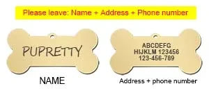 Pet ID Tag Personalized Free Engraved - ProPawPet.com