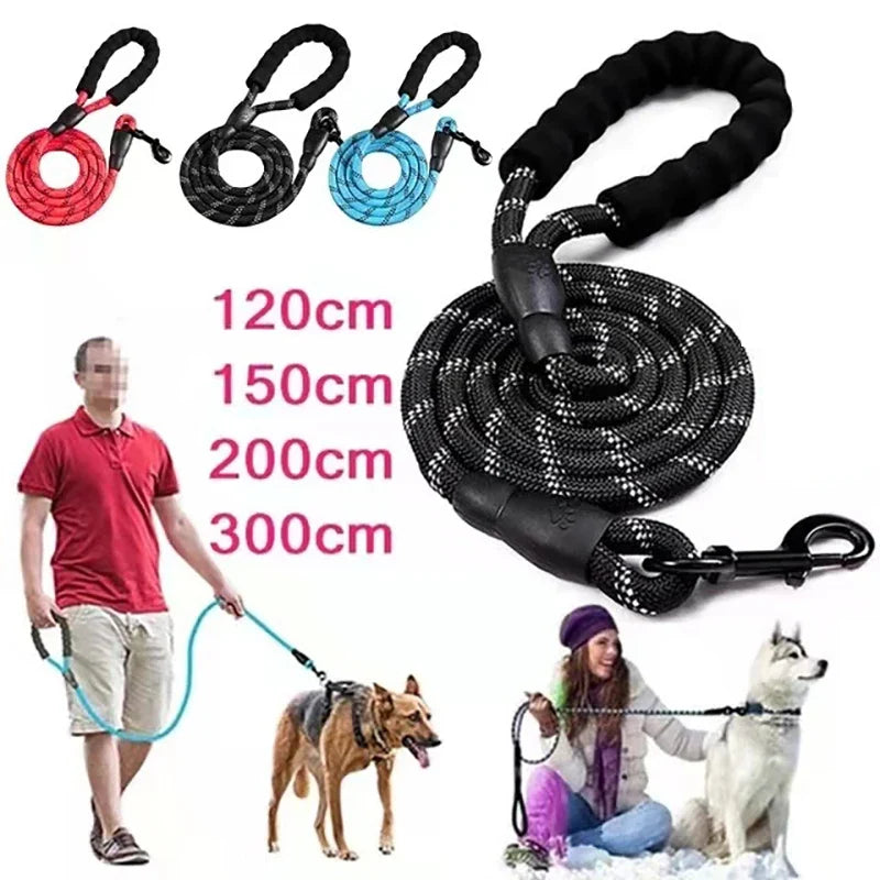 Pet Leashes Reflective Multi Color Round - ProPawPet.com