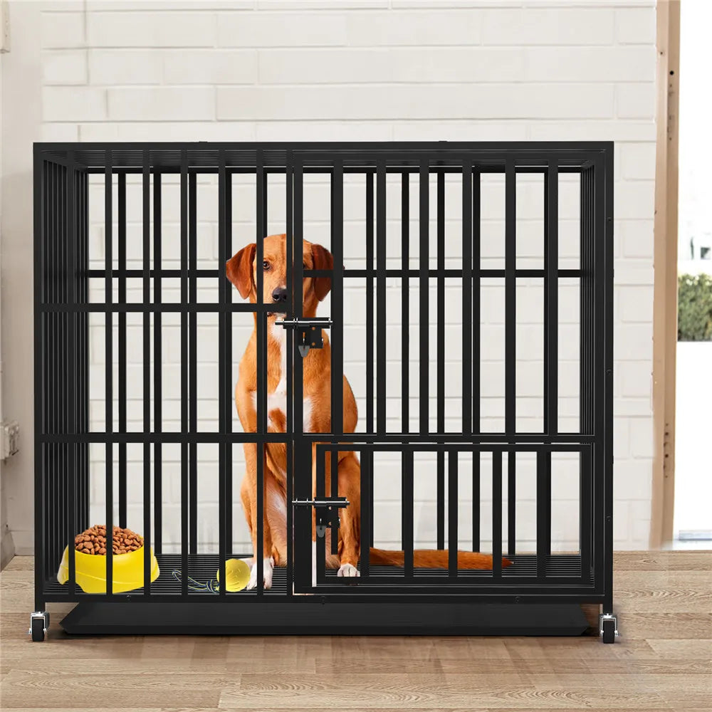Bingopaw 37” 42” 46” Heavy Duty Dog Cage - ProPawPet.com