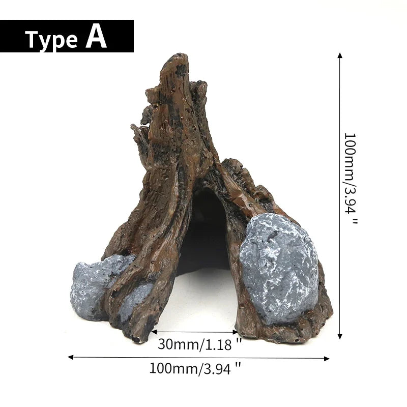 Ecological Resin Mountain Fish Play Tree – Aquarium Supplies