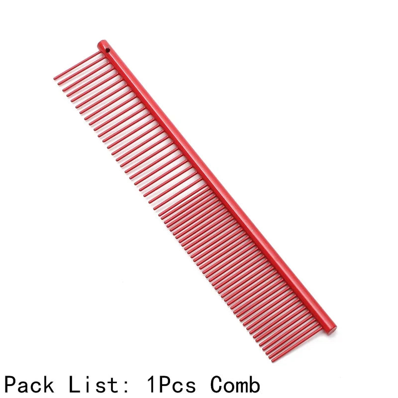 Puppy Grooming Comb Groomer for Dog Stainless Aluminum Pets – 15 Colors