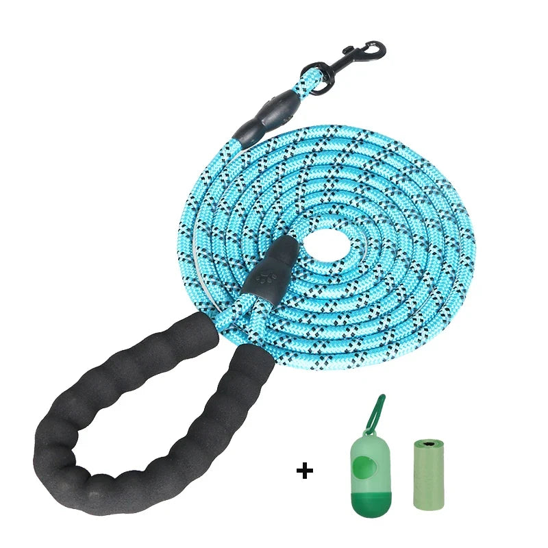 Pet Leashes Reflective Multi Color Round - ProPawPet.com