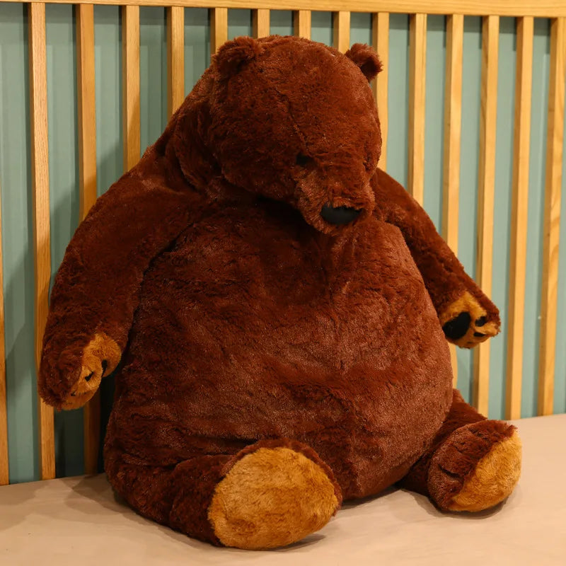 1m Big Simulation Brown Bear Plush Plaything – Dog Supplies