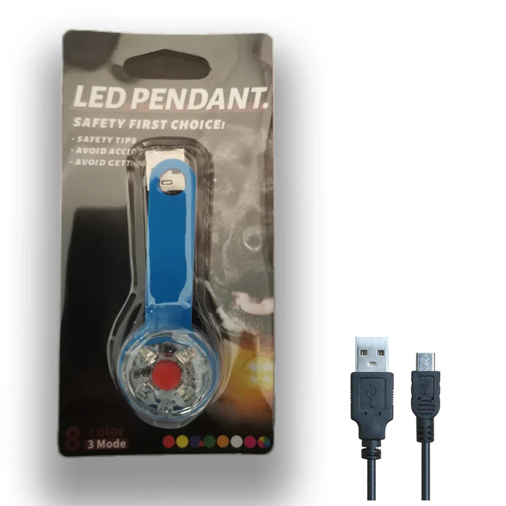 LED Pet Dog Cat Collar Pendant Night Safety - ProPawPet.com