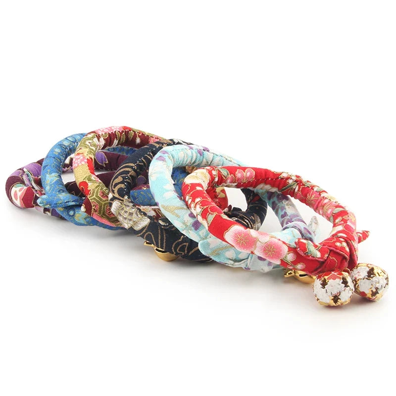 Sakura Japanese Cute Cat Collar With Bell - ProPawPet.com