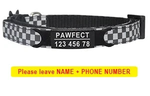 Cat Collar Custom Personalized ID Free - ProPawPet.com