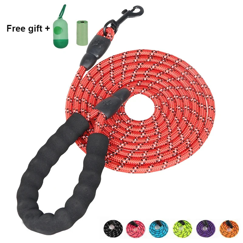 Pet Leashes Reflective Multi Color Round - ProPawPet.com