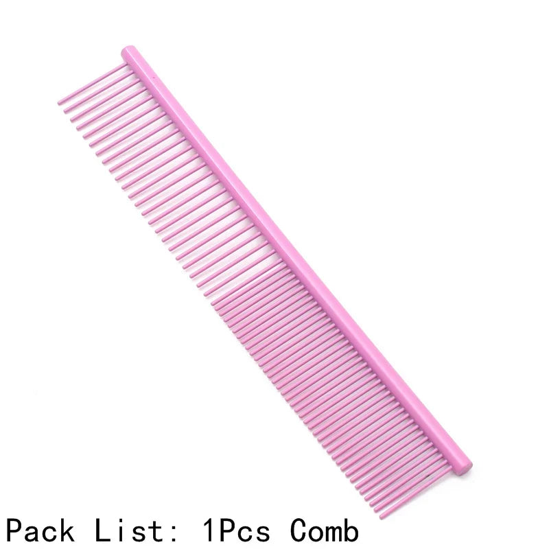 Puppy Grooming Comb Groomer for Dog Stainless Aluminum Pets – 15 Colors