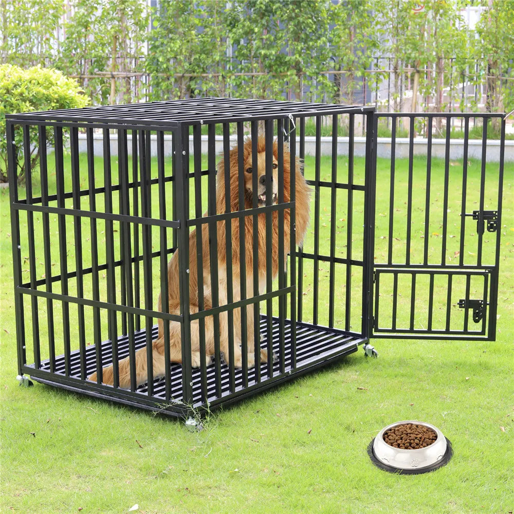 Rolling Heavy XXL Large Pet Cage Thick Metal - ProPawPet.com