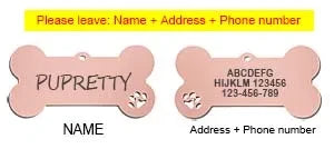 Pet ID Tag Personalized Free Engraved - ProPawPet.com