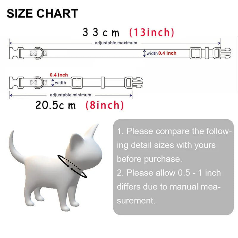 Cat Collar Custom Personalized ID Free - ProPawPet.com