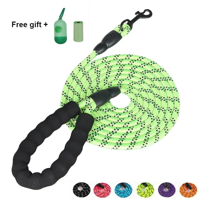 Pet Leashes Reflective Multi Color Round - ProPawPet.com