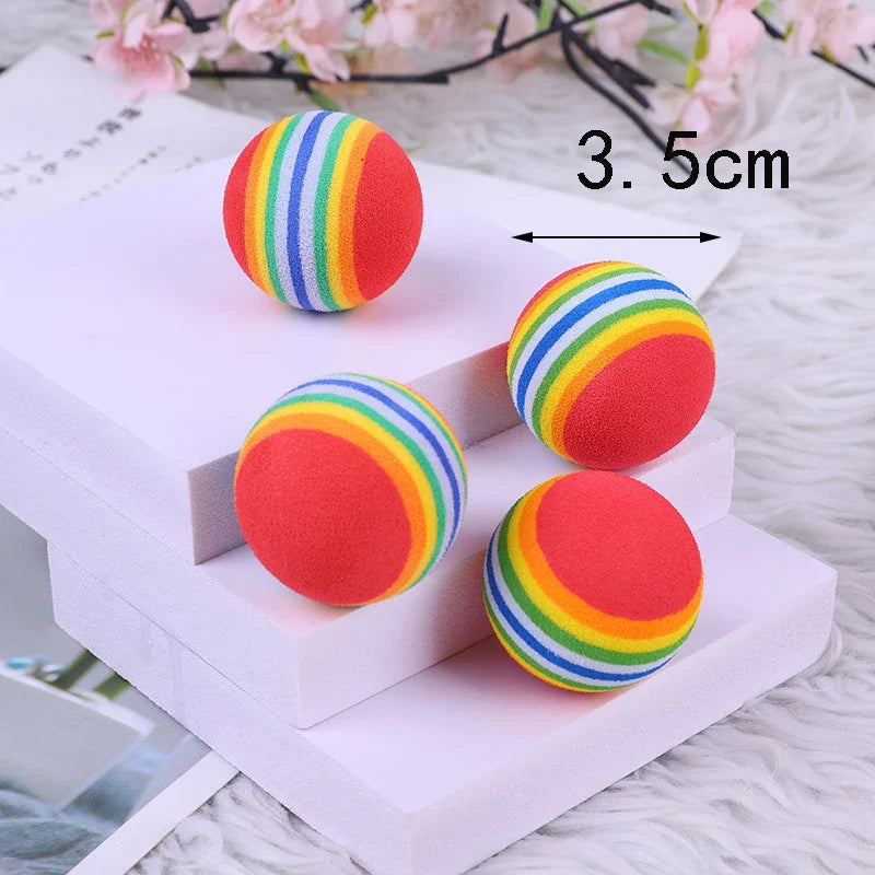 Cat Plaything Plastic Artificial Colorful Teaser – 16 Colors