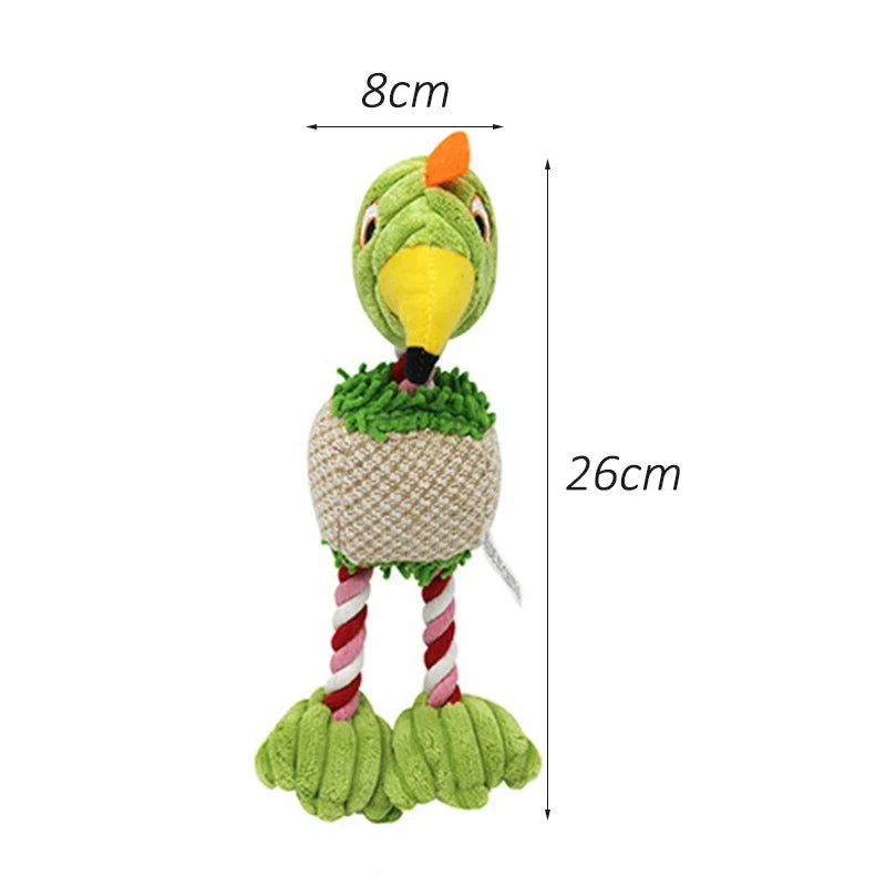 Plush Flamingo Pet Squeaky Toys for Small - ProPawPet.com