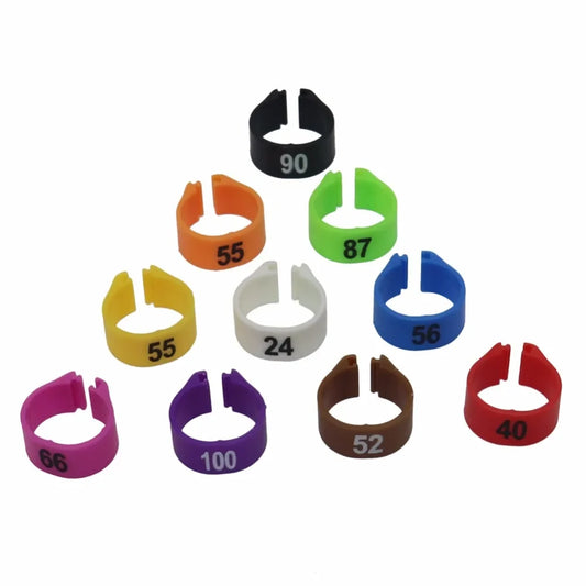 100 pcs 12MM 14MM Bird Plastic Clip Rings - ProPawPet.com
