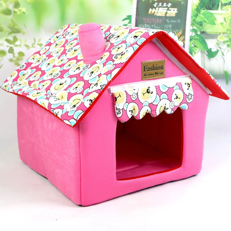 Dog House Cat Bed Pet Kennel Cute Puppy Mat - ProPawPet.com