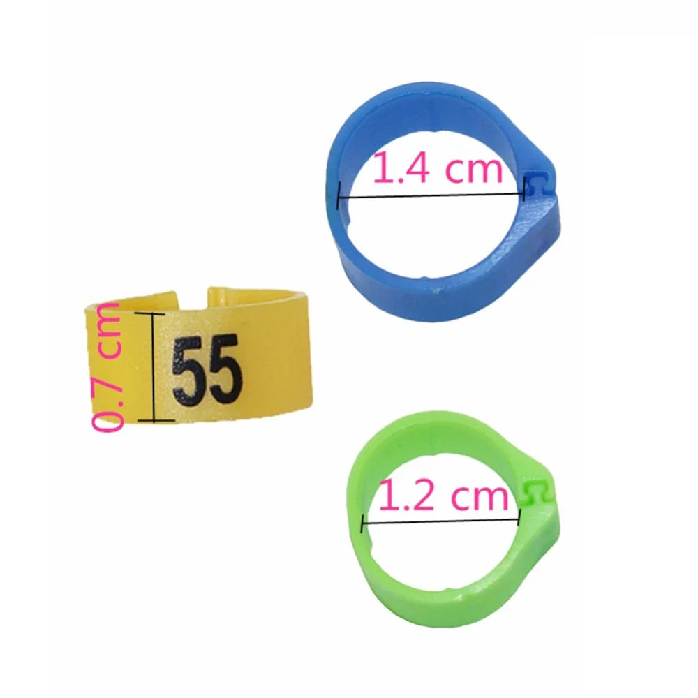 NO.1-100 Digital mark ring 10 Colors - ProPawPet.com