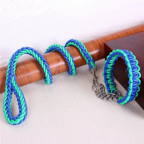 Double Strand Rope Large Dog Leashes Metal P - ProPawPet.com