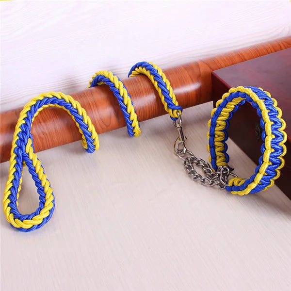 Double Strand Rope Large Dog Leashes Metal P - ProPawPet.com