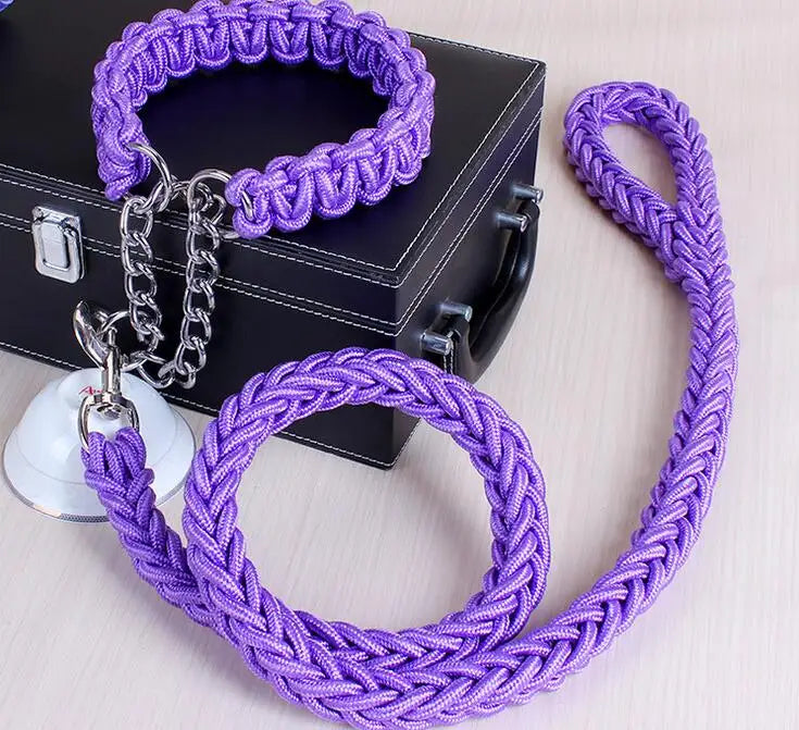 Double Strand Rope Large Dog Leashes Metal P - ProPawPet.com