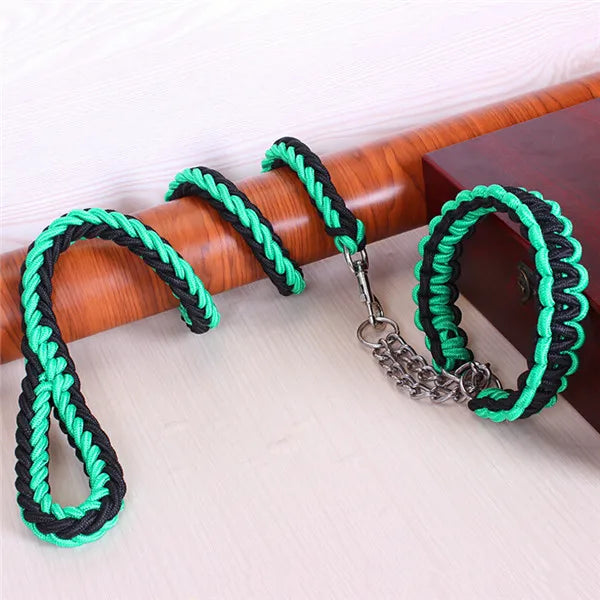 Double Strand Rope Large Dog Leashes Metal P - ProPawPet.com