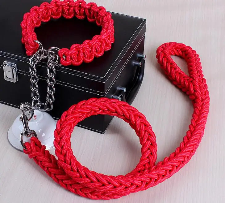 Double Strand Rope Large Dog Leashes Metal P - ProPawPet.com